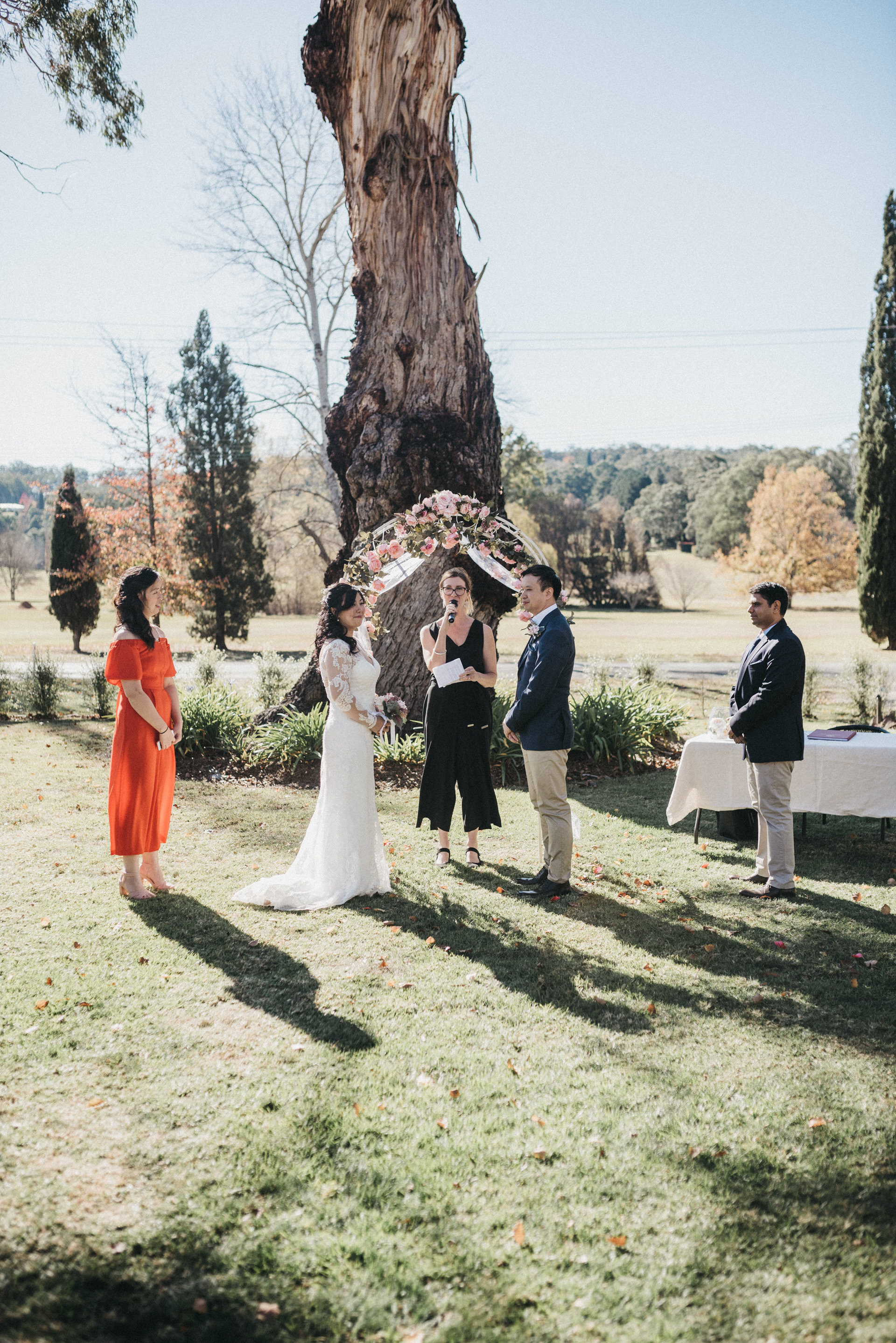 outdoors ceremony bowral