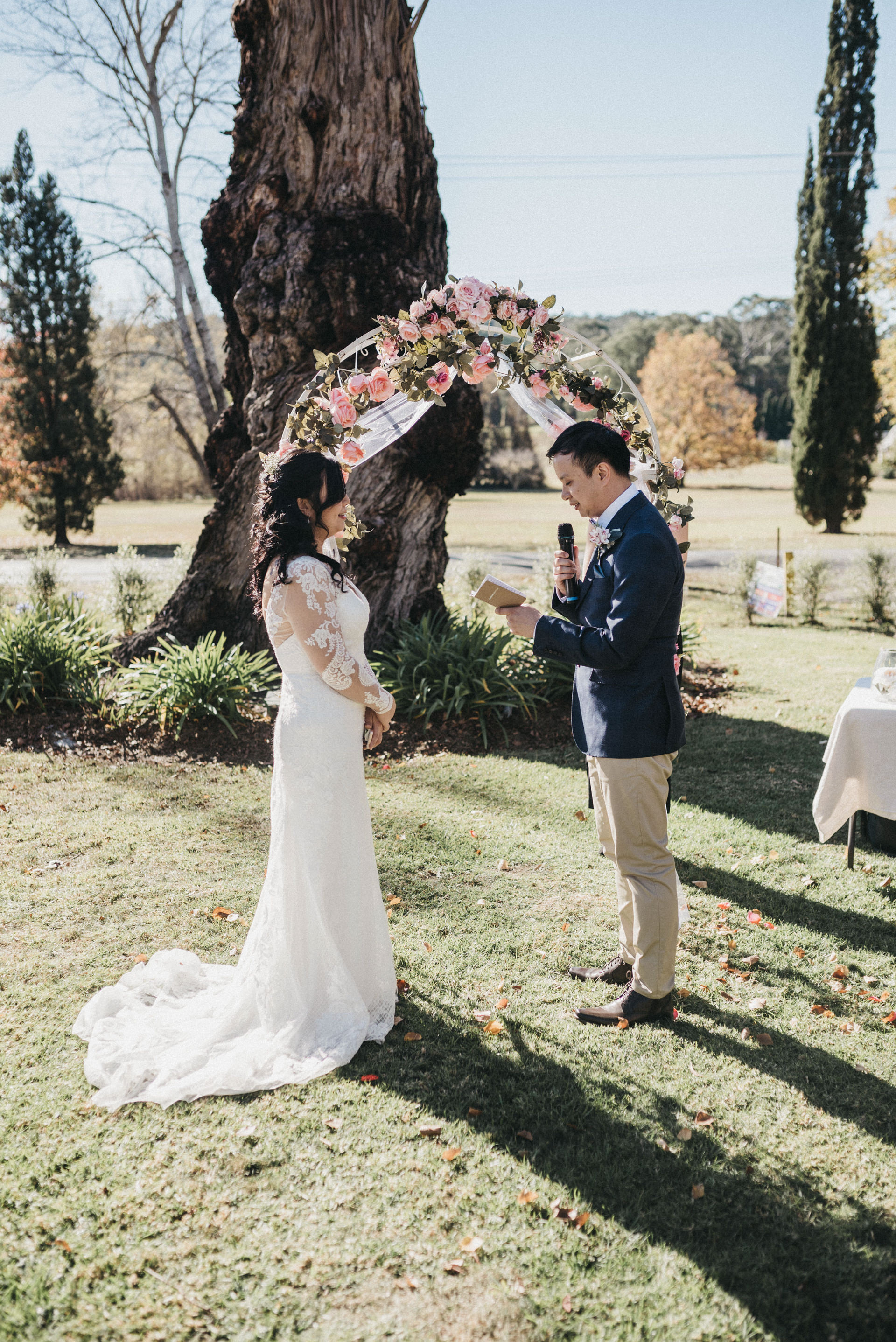 vows bowral outdoors ceremony