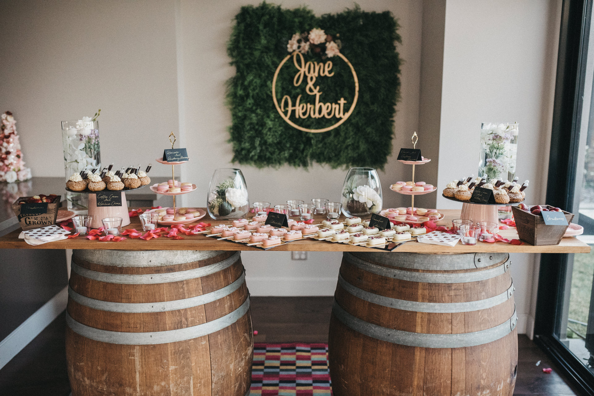 wedding dessert station