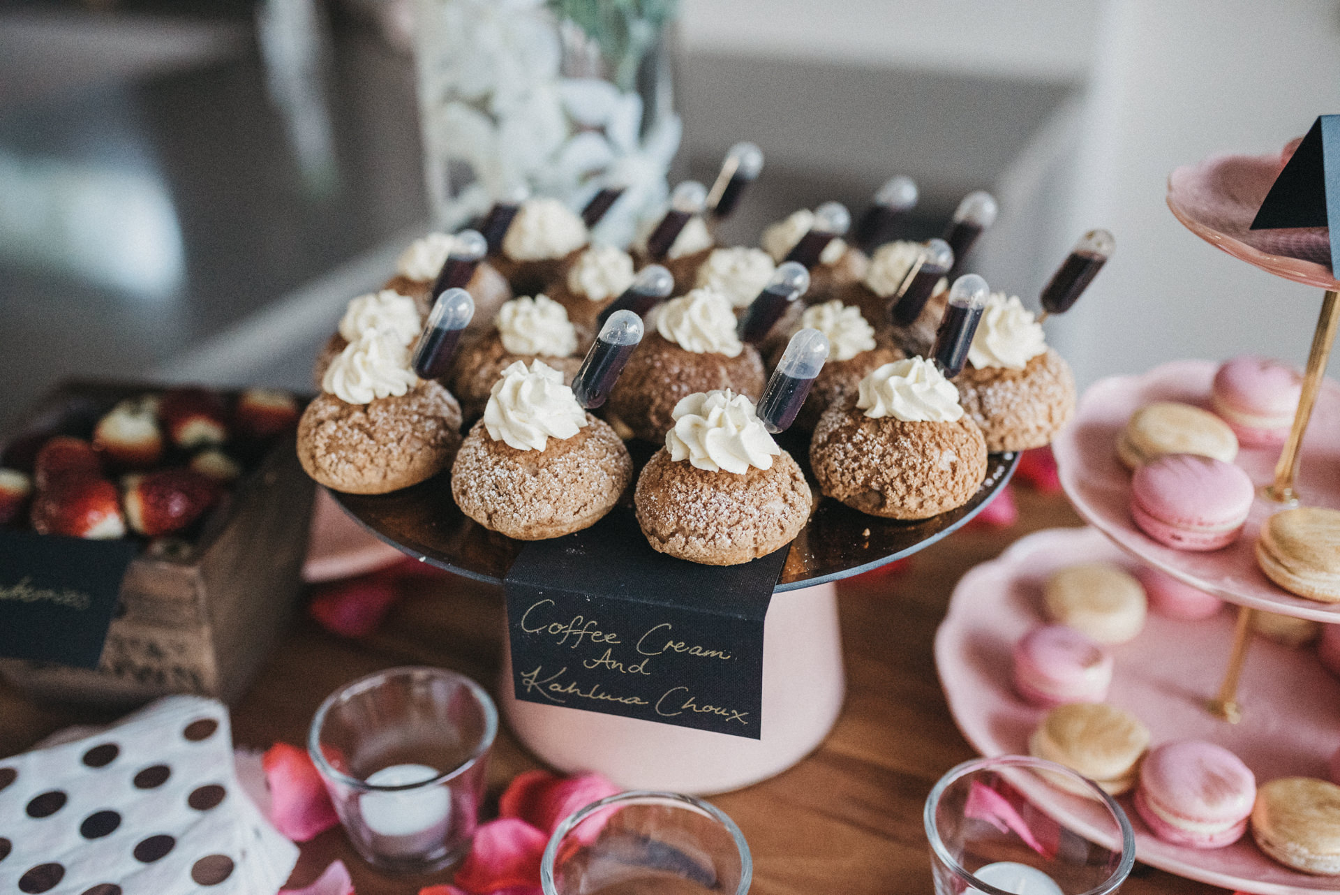 wedding dessert station