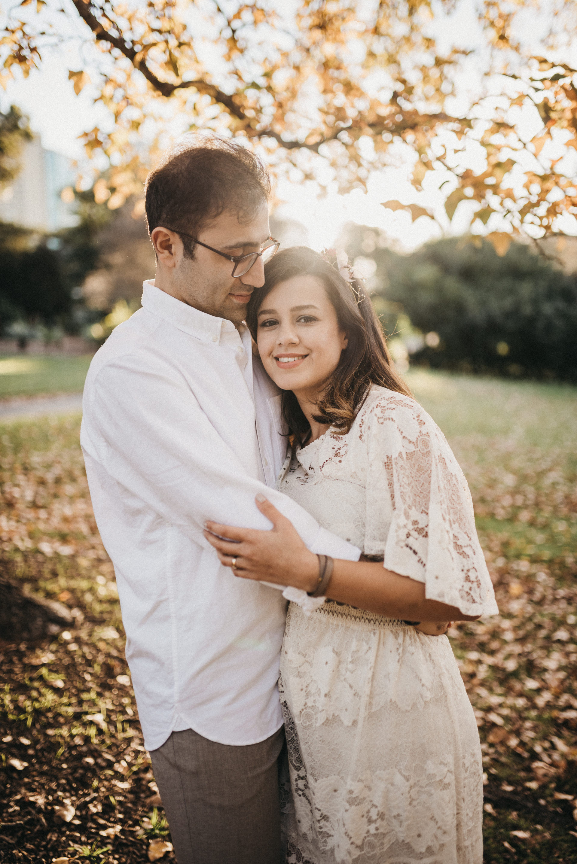 royal botanical garden sydney engagement session