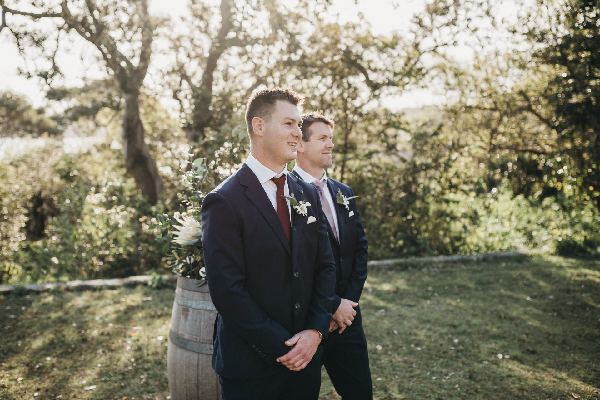 outdoors wedding ceremony