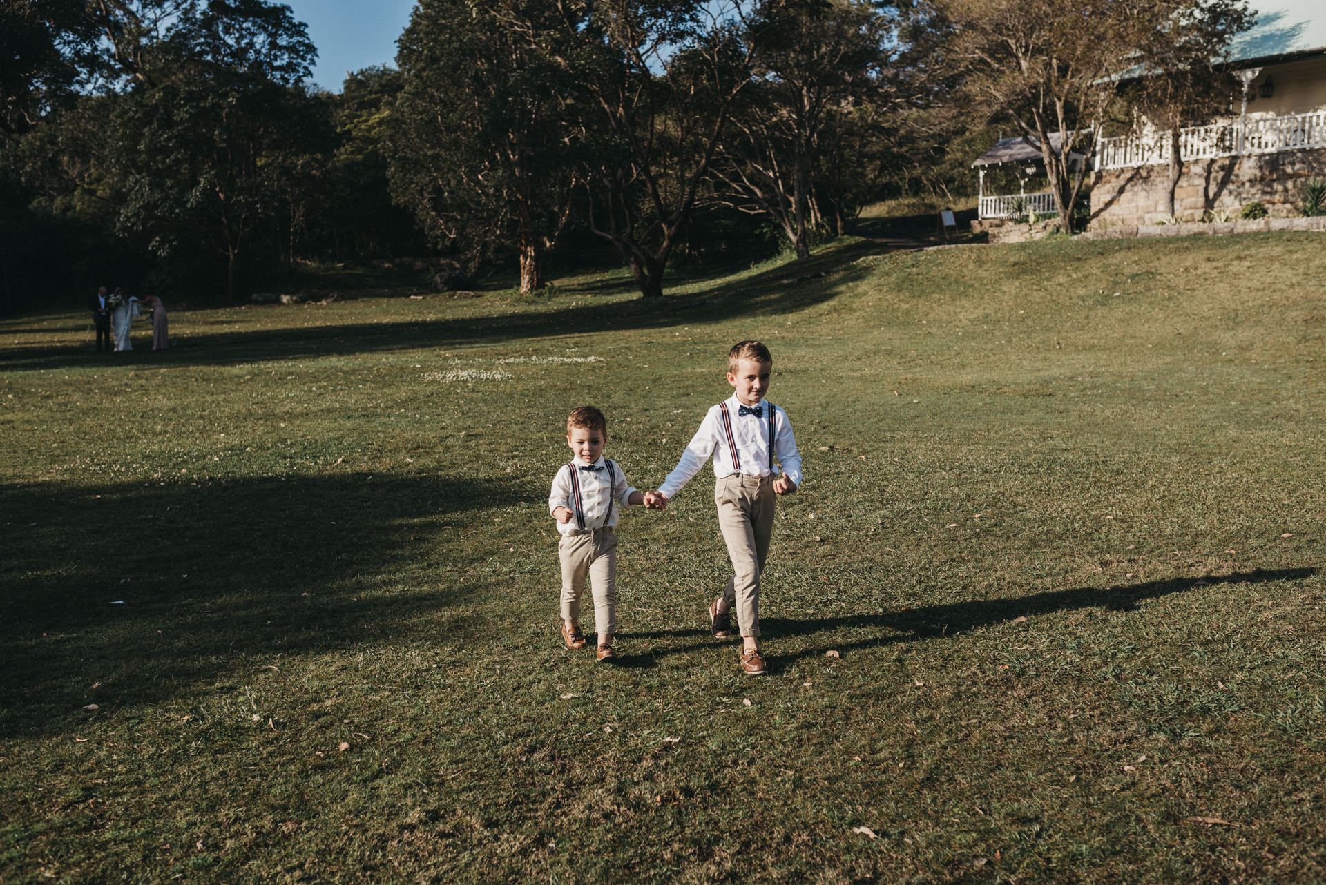 outdoors wedding ceremony