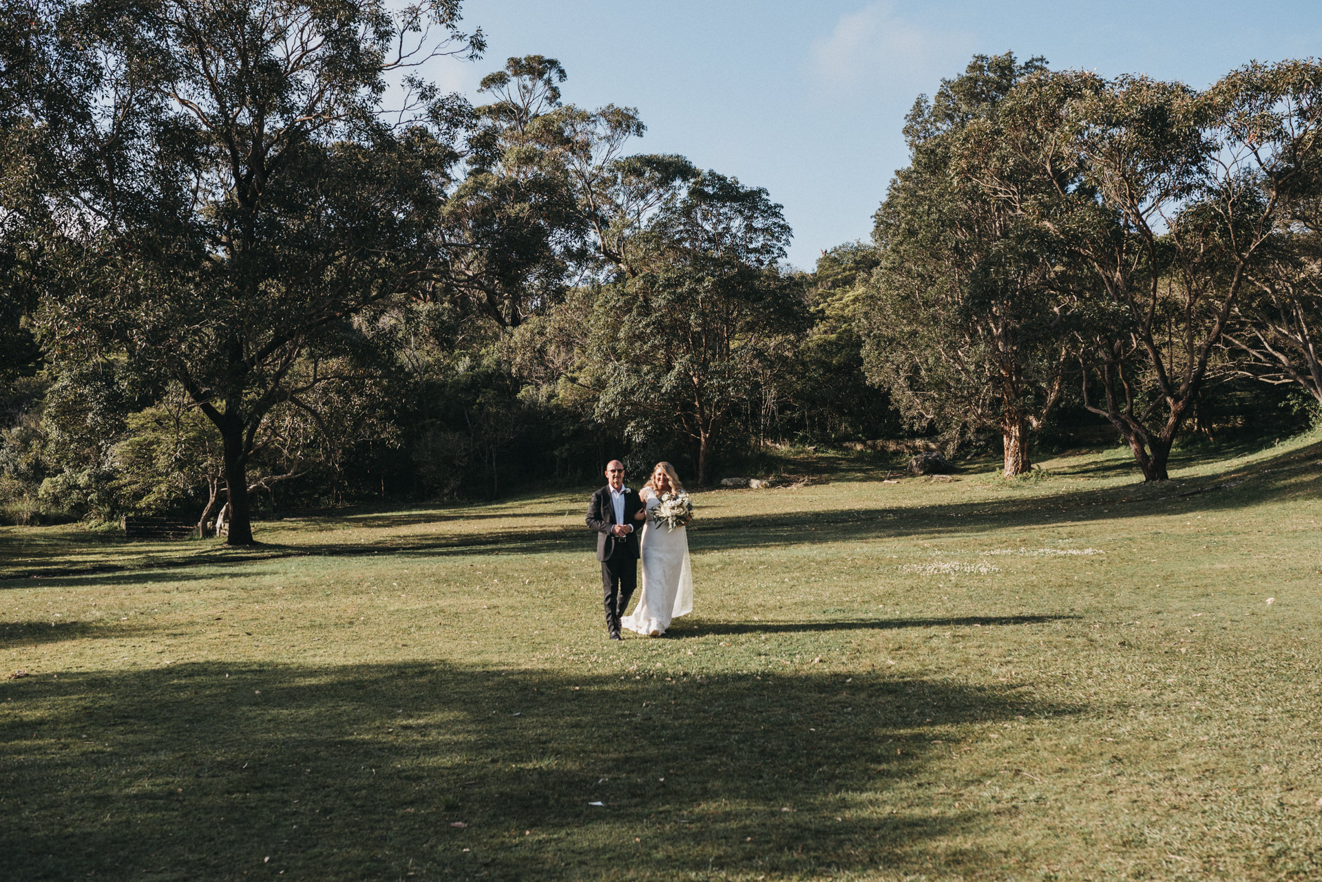 outdoors wedding ceremony