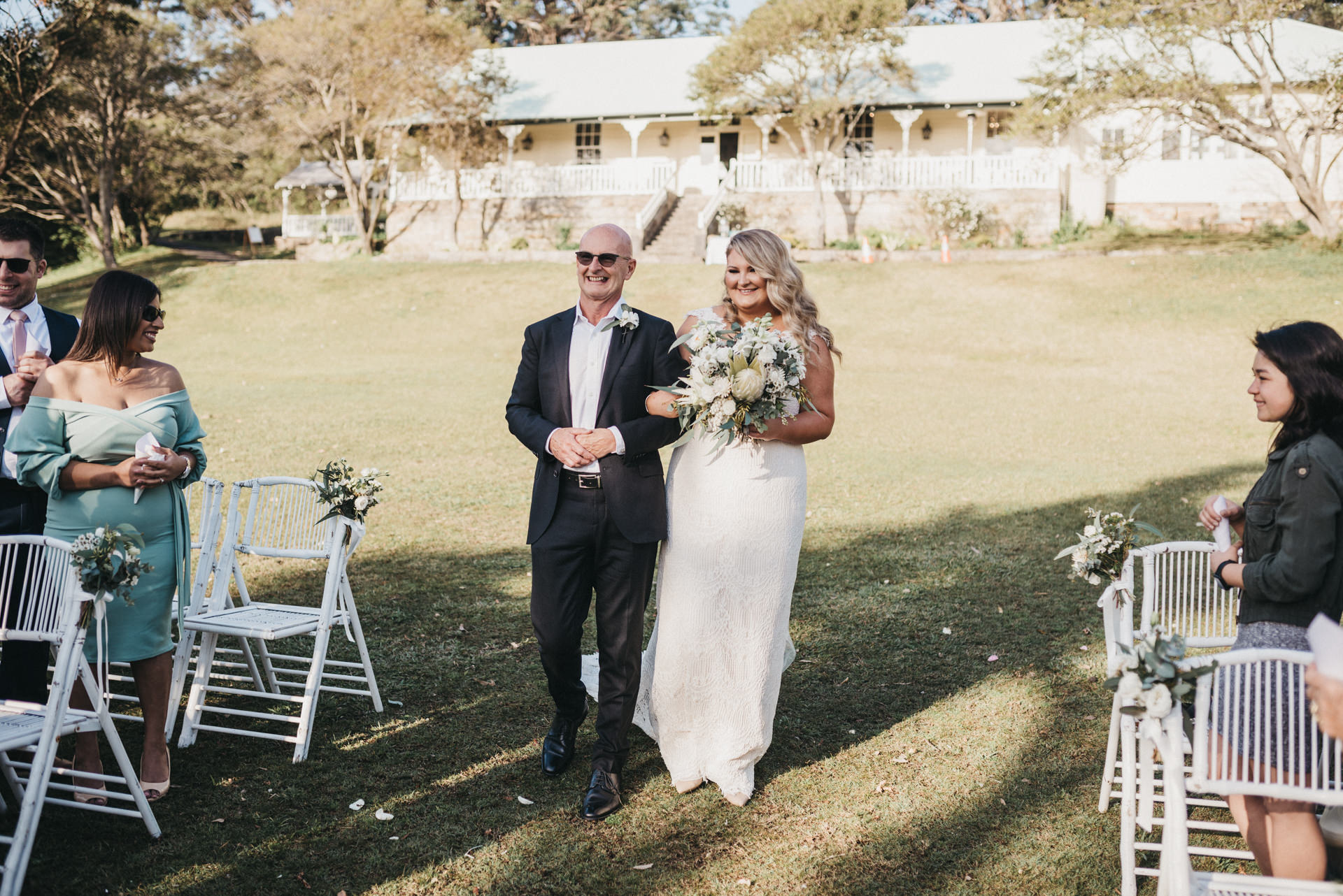 outdoors wedding ceremony