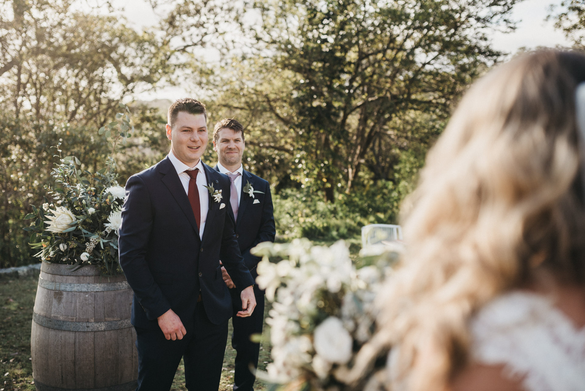 outdoors wedding ceremony