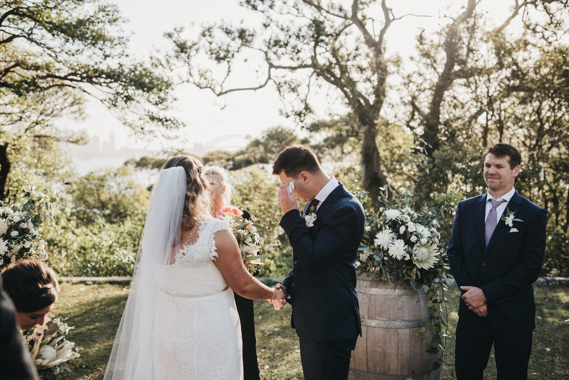 outdoors wedding ceremony
