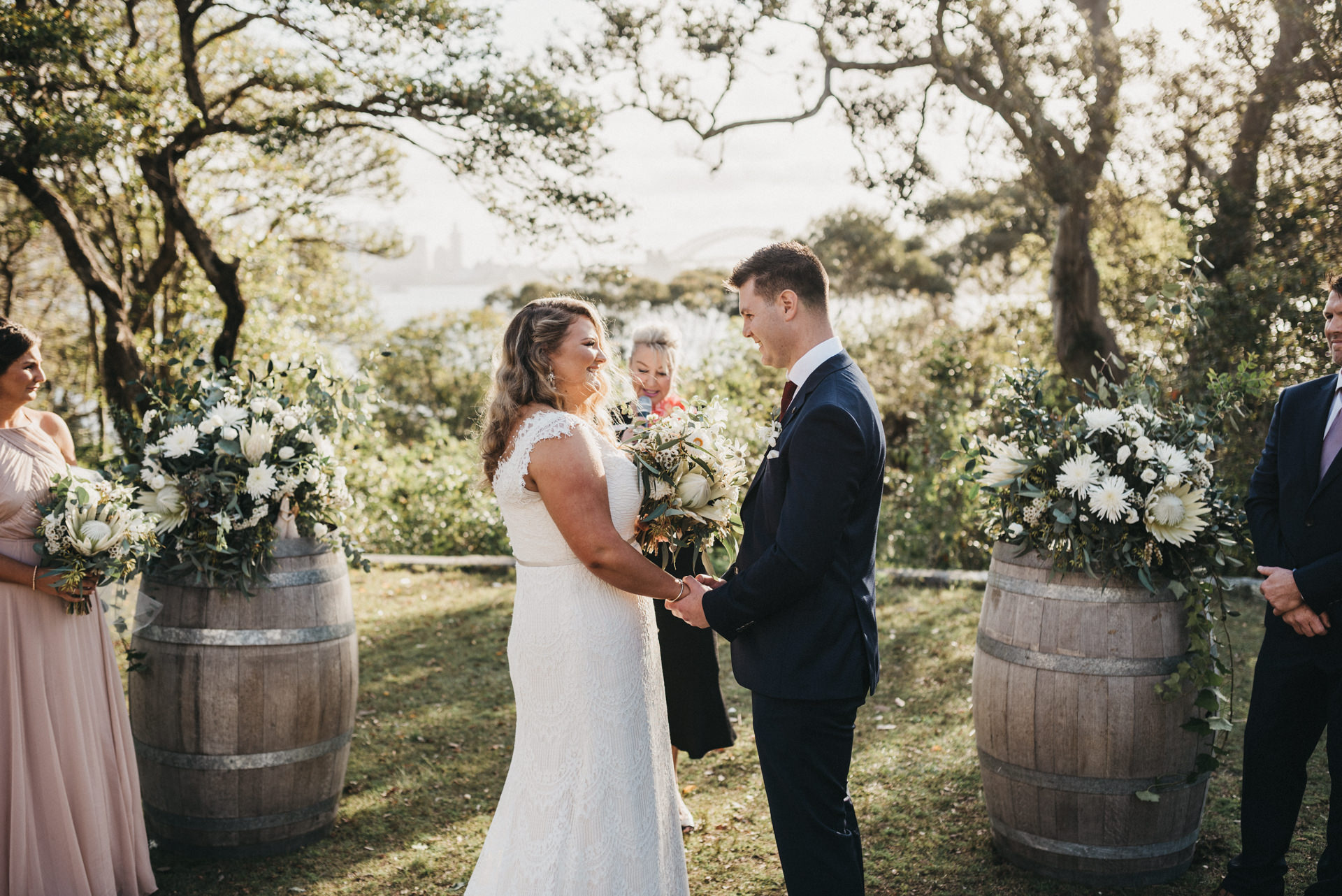outdoors wedding ceremony