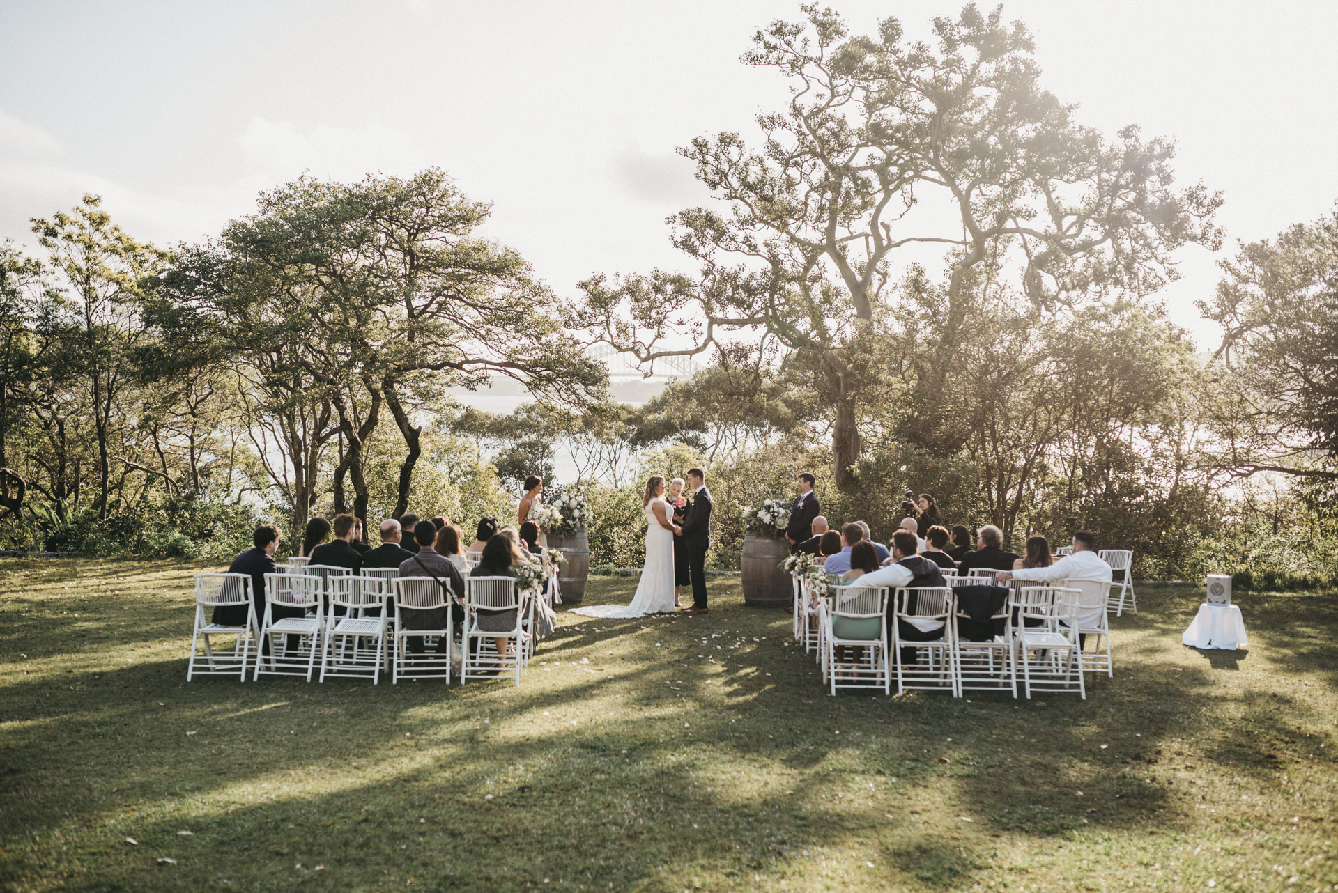 outdoors wedding ceremony