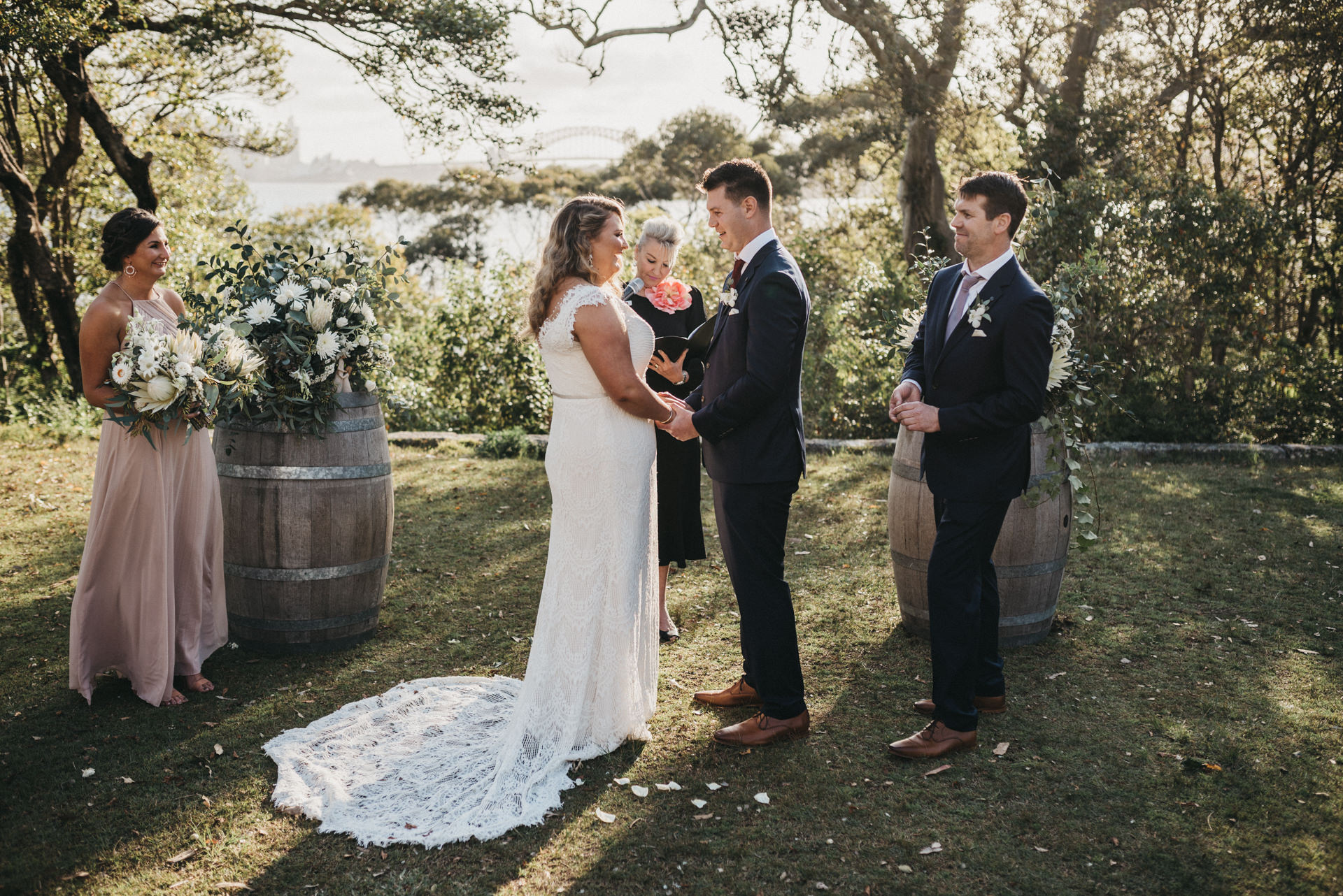 outdoors wedding ceremony