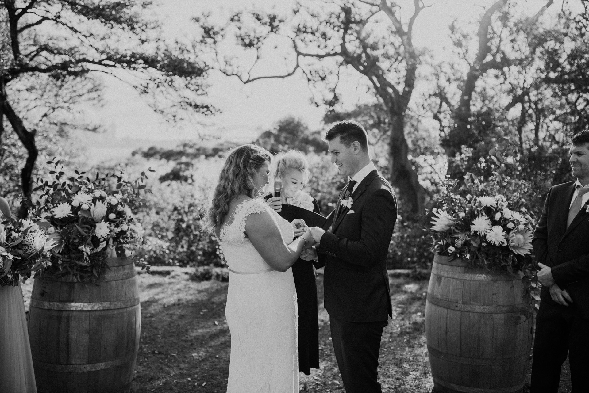 outdoors wedding ceremony