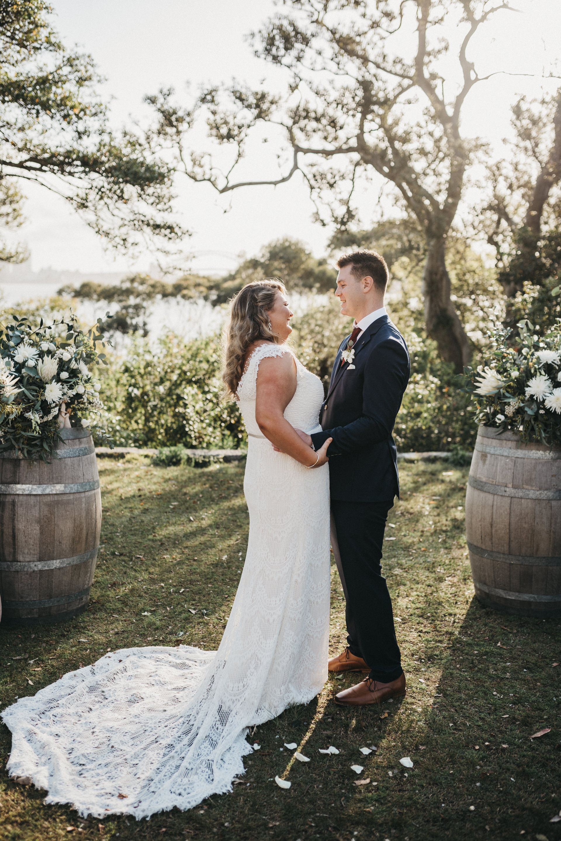 outdoors wedding ceremony