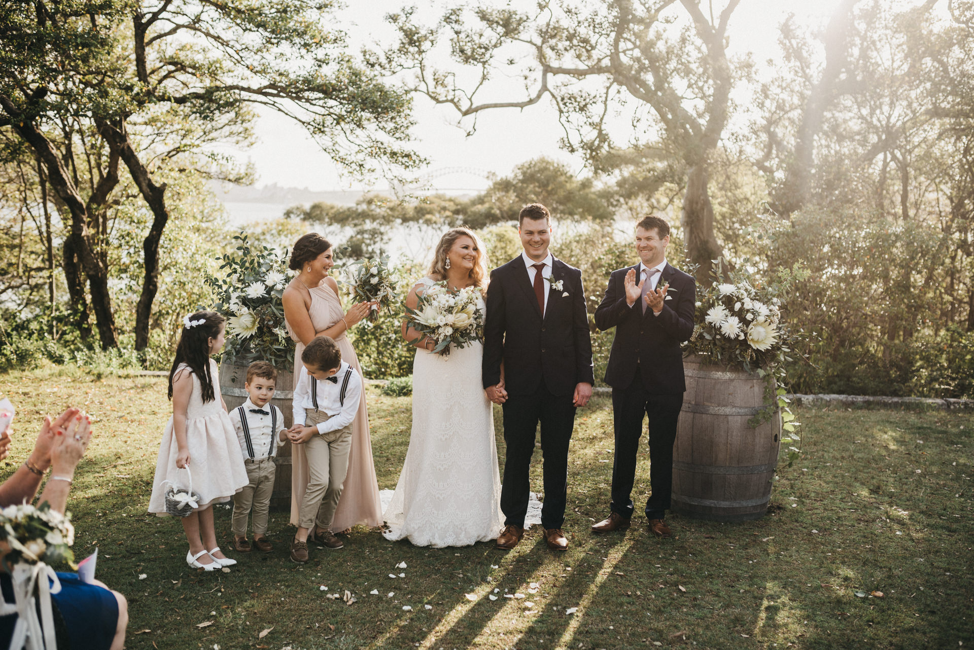 outdoors wedding ceremony