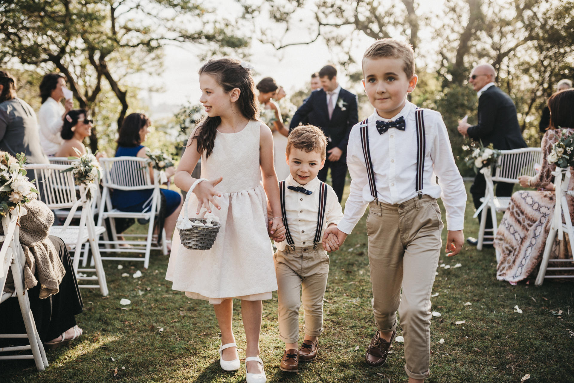 outdoors wedding ceremony