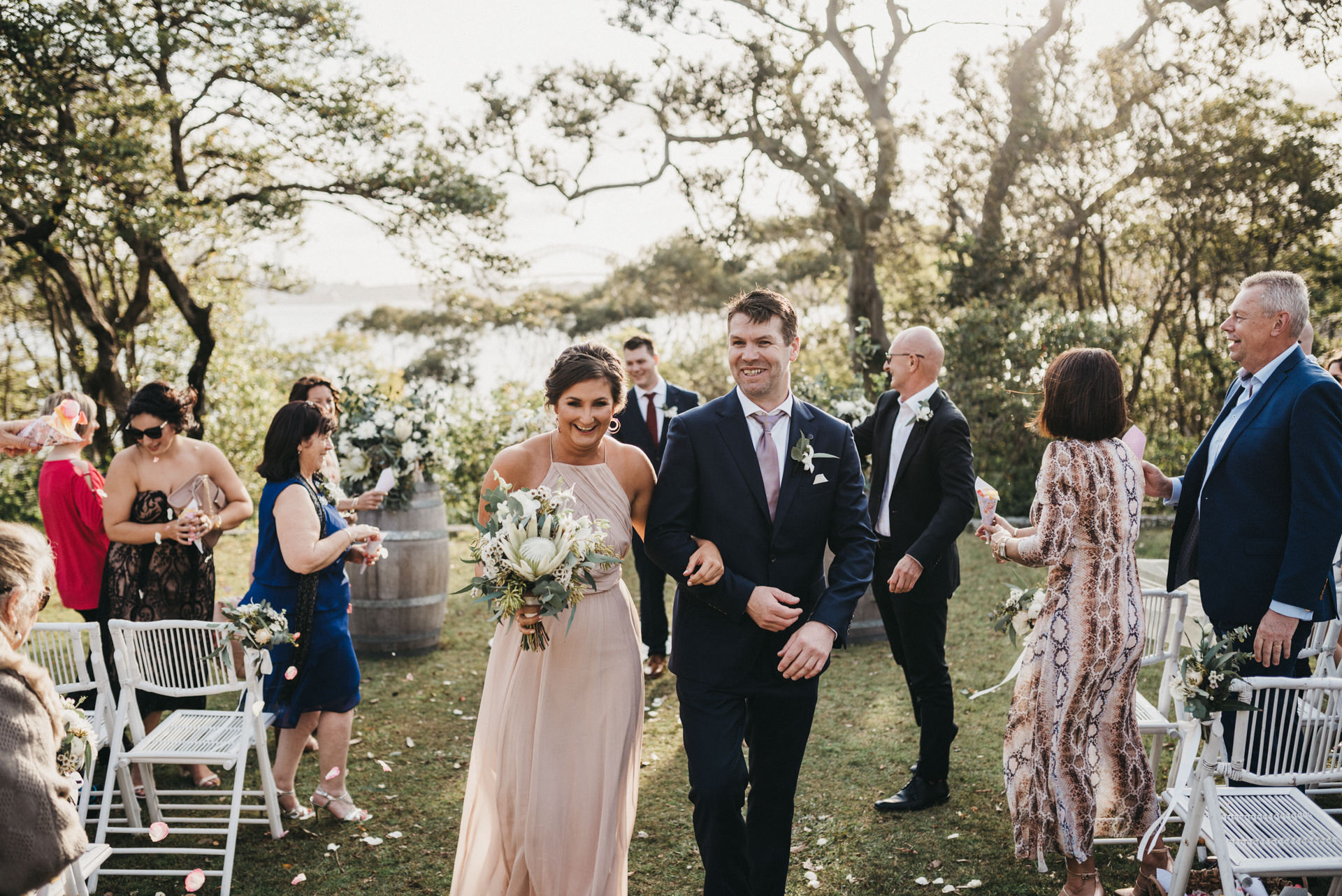 outdoors wedding ceremony