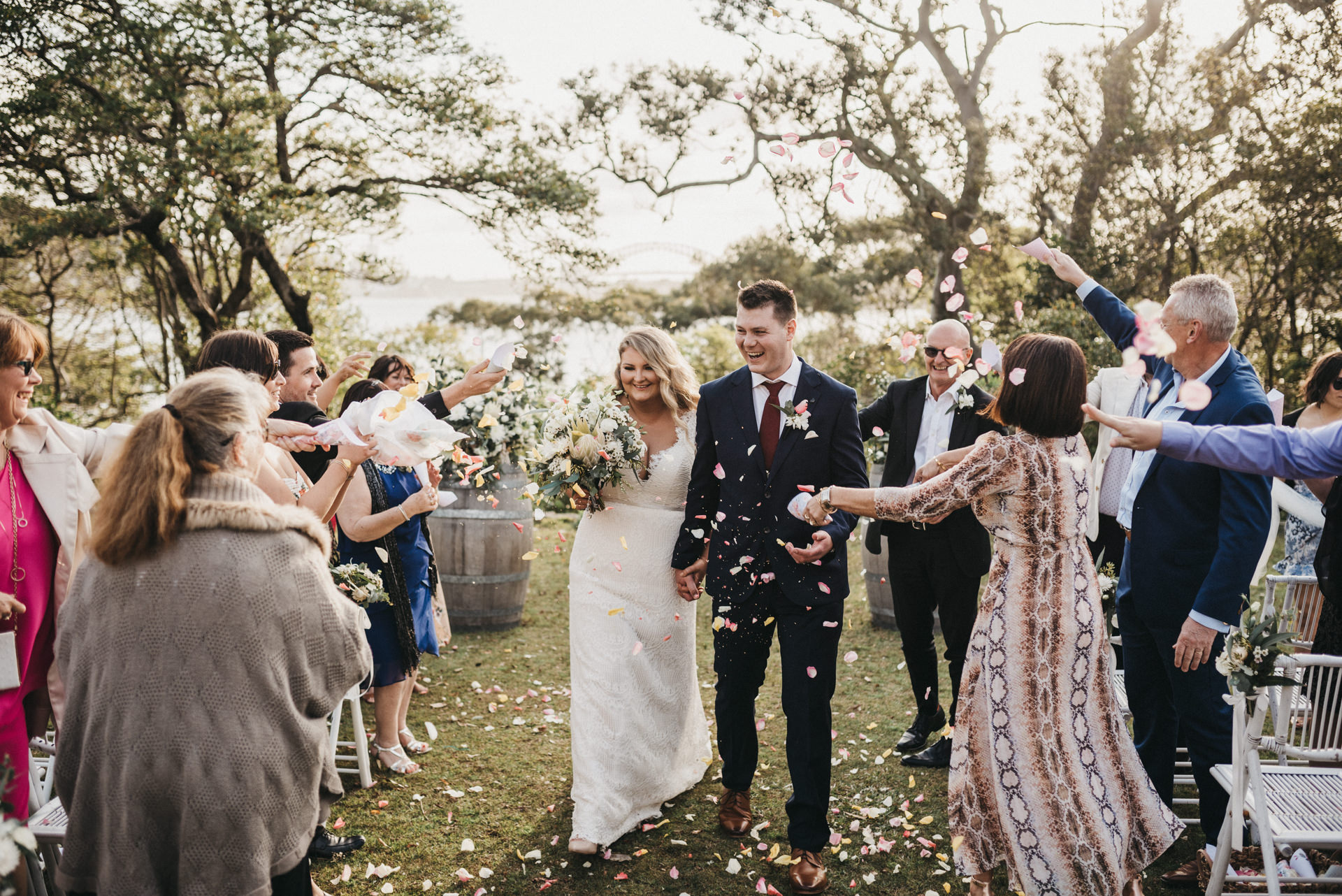 outdoors exit ceremony